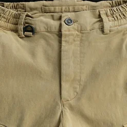 Men's Cargo Pants Cargo Trousers Buttons Elastic Waist Multi Pocket Plain Comfort Wearable Casual Daily Holiday Sports Fashion Black Khaki