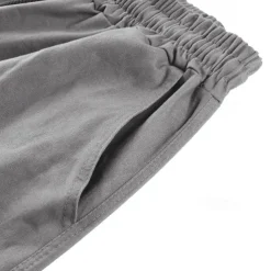 Men's Cargo Pants Cargo Trousers Drawstring Elastic Waist Multi Pocket Plain Wearable Outdoor Daily Camping & Hiking Fashion Classic Lake blue Black