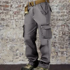 Men's Cargo Pants Cargo Trousers Trousers Multi Pocket Plain Wearable Outdoor Casual Daily Fashion Classic Army Yellow Black