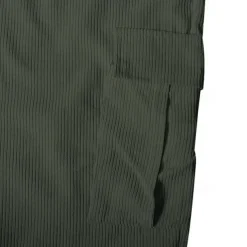 Men's Cargo Pants Corduroy Pants Trousers Straight Leg Sweatpants Elastic Waist Drawstring Multi Pocket Plain Wearable Outdoor Daily Camping & Hiking Fashion Classic Black Army Green