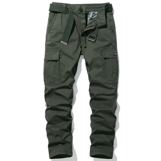 Men's Cargo Pants Hiking Pants Trousers Military Summer Outdoor Regular Fit Ripstop Multi Pockets Wear Resistance Scratch Resistant Pants / Trousers Bottoms Black Army Green Cotton Camping / Hiking