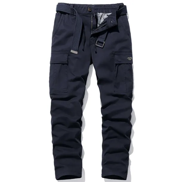 Men's Cargo Pants Hiking Pants Trousers Military Summer Outdoor Regular Fit Ripstop Multi Pockets Wear Resistance Scratch Resistant Pants / Trousers Bottoms Black Army Green Cotton Camping / Hiking