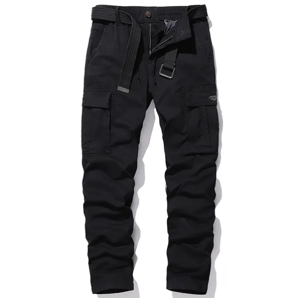 Men's Cargo Pants Hiking Pants Trousers Military Summer Outdoor Regular Fit Ripstop Multi Pockets Wear Resistance Scratch Resistant Pants / Trousers Bottoms Black Army Green Cotton Camping / Hiking