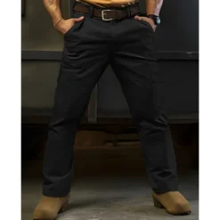Men's Cargo Pants Tactical Pants Trousers Multi Pocket Plain Comfort Wearable Casual Daily Holiday Sports Basic Black Brown