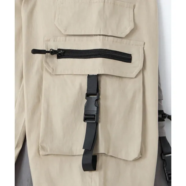 Men's Cargo Pants Tapered pants Trousers Drawstring Elastic Waist Multi Pocket Plain Wearable Outdoor Daily Camping & Hiking Fashion Classic Black Army Green