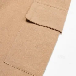 Men's Cargo Pants Trousers Summer Pants Beach Pants Drawstring Elastic Waist Multi Pocket Plain Comfort Breathable Outdoor Daily Going out Fashion Casual Black White