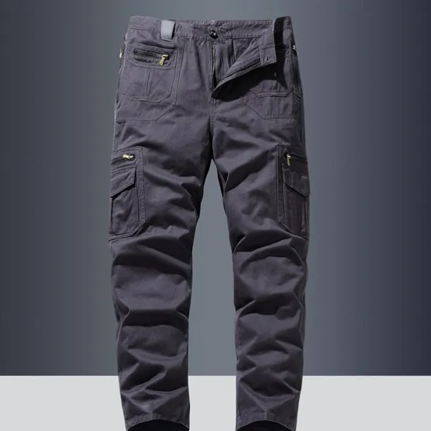 Men's Cargo Pants Trousers Buttons Multi Pocket Plain Wearable Outdoor Daily Camping & Hiking Fashion Classic Black Yellow