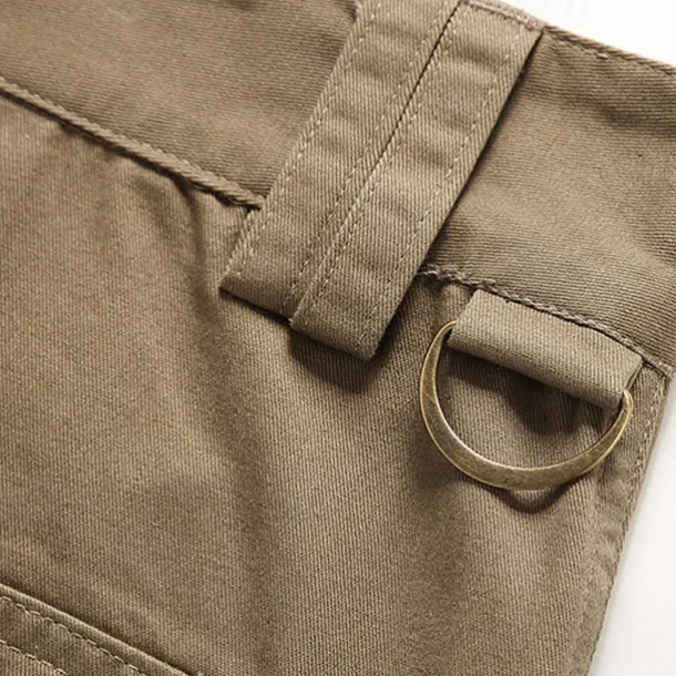 Men's Cargo Pants Trousers Buttons Multi Pocket Plain Wearable Outdoor Daily Camping & Hiking Fashion Classic Black Yellow