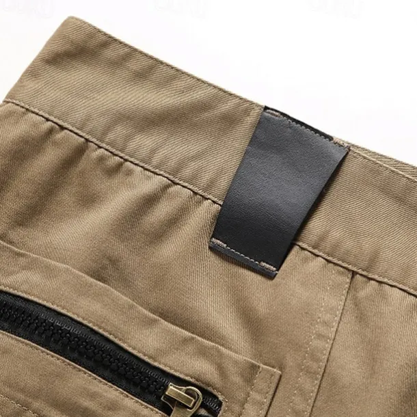Men's Cargo Pants Trousers Buttons Multi Pocket Plain Wearable Outdoor Daily Camping & Hiking Fashion Classic Black Yellow
