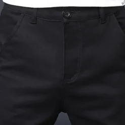 Men's Cargo Pants Trousers Work Pants Buttons Multi Pocket Plain Wearable Outdoor Daily Camping & Hiking Fashion Classic Black Navy Blue