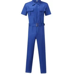 Men's Cargo Pants Work Pants Jumpsuit Rompers Solid Color Nightclub Streetwear Stylish Casual / Sporty Slim Black Wine