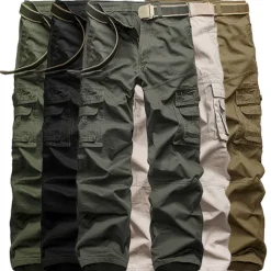 Men's Cargo Pants Work Pants Tactical Cargo Pants Military Summer Outdoor Ripstop Quick Dry Multi Pockets Wear Resistance Pants / Trousers Bottoms Black Army Green Hunting Climbing Camping / Hiking