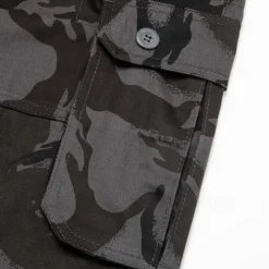 Men's Cargo Shorts Baggy Shorts Multi Pocket 6 Pocket Camouflage Breathable Knee Length Sports Outdoor Streetwear Casual Black Blue