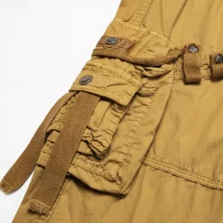 Men's Cargo Shorts Below Knee Length Shorts Capri Pants Hiking Shorts Multi Pocket Plain Calf-Length Daily Basic Big and Tall Wine Army Green