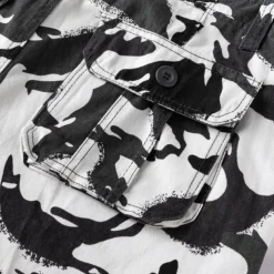 Men's Cargo Shorts Camo Shorts Shorts Summer Shorts Zipper Multiple Pockets Flap Pocket Camouflage Camo / Camouflage Comfort Wearable Short Outdoor Vacation Sport Casual Black Army Green