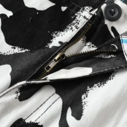 Men's Cargo Shorts Camo Shorts Shorts Summer Shorts Zipper Multiple Pockets Flap Pocket Camouflage Camo / Camouflage Comfort Wearable Short Outdoor Vacation Sport Casual Black Army Green