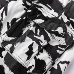 Men's Cargo Shorts Camo Shorts Shorts Summer Shorts Zipper Multiple Pockets Flap Pocket Camouflage Camo / Camouflage Comfort Wearable Short Outdoor Vacation Sport Casual Black Army Green