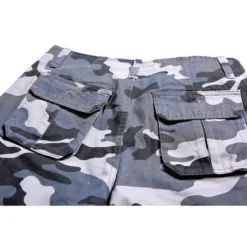 Men's Cargo Shorts Camo Shorts Shorts Hiking Shorts Print Leg Drawstring 6 Pocket Camouflage Comfort Outdoor Daily Going out Fashion Streetwear Black Blue
