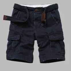 Men's Cargo Shorts Camo Shorts Summer Shorts Buttons Multi Pocket Flap Pocket Plain Camouflage Camo / Camouflage Comfort Wearable Knee Length Outdoor Sport Daily Fashion Casual Camouflage - Army