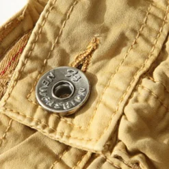 Men's Cargo Shorts Capri shorts Capri Pants Hiking Shorts Pocket Plain Comfort Breathable Calf-Length Work Casual Daily Fashion Streetwear Red Navy Blue