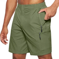 Men's Cargo Shorts Hiking Shorts Tactical Shorts Military Outdoor Regular Fit Waterproof Quick Dry Shorts Elastic Waist Black Army Green Hunting Climbing Camping / Hiking / Caving S M L XL XXL