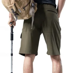 Men's Cargo Shorts Hiking Shorts Military Outdoor Regular Fit Waterproof Breathable Quick Dry Shorts Black Green Hunting Climbing Camping / Hiking / Caving S M L XL XXL