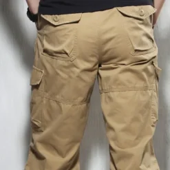 Men's Cargo Shorts Hiking Shorts Multi Pocket Plain Comfort Outdoor Calf-Length Cotton Cargo Shorts ArmyGreen Black Micro-elastic