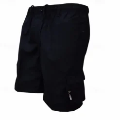 Men's Cargo Shorts Hiking Shorts Military Outdoor Regular Fit Waterproof Breathable Quick Dry Shorts Zipper Pocket Black Army Green Hunting Climbing Camping / Hiking / Caving S M L XL XXL