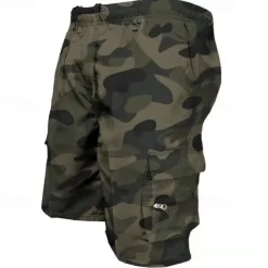 Men's Cargo Shorts Hiking Shorts Military Outdoor Regular Fit Waterproof Breathable Quick Dry Shorts Zipper Pocket Black Army Green Hunting Climbing Camping / Hiking / Caving S M L XL XXL