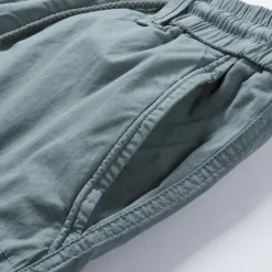 Men's Cargo Shorts Hiking Shorts Elastic Waist Multi Pocket Multiple Pockets Plain Comfort Breathable Knee Length Casual Daily Fashion Streetwear ArmyGreen Black