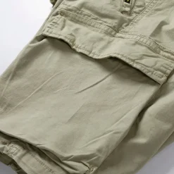 Men's Cargo Shorts Hiking Shorts Military Summer Outdoor Regular Fit 10“ Ripstop Breathable Quick Dry Multi Pockets Shorts Drawstring Elastic Waist Dark Grey Army Green Cotton Fishing Climbing