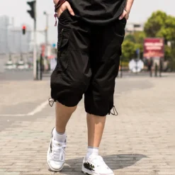 Men's Cargo Shorts Shorts Capri Pants Leg Drawstring Flap Pocket Plain Camouflage Comfort Breathable Outdoor Daily Going out Fashion Streetwear ArmyGreen Army Yellow