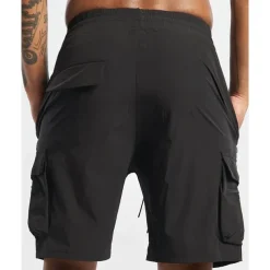 Men's Cargo Shorts Shorts Drawstring Elastic Waist Zipper Pocket Plain Quick Dry Wearable Short Outdoor Daily Camping & Hiking Fashion Classic Black Yellow