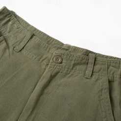 Men's Cargo Shorts Shorts Summer Shorts Buttons Multi Pocket Plain Comfort Wearable Knee Length Outdoor Sport Daily Fashion Casual Black Khaki