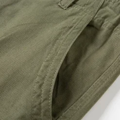 Men's Cargo Shorts Shorts Summer Shorts Buttons Multi Pocket Plain Comfort Wearable Knee Length Outdoor Sport Daily Fashion Casual Black Khaki