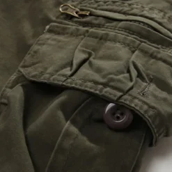 Men's Cargo Shorts Shorts Multi Pocket Straight Leg Solid Colored Comfort Wearable Knee Length Outdoor Daily Sports Stylish Black Army Green