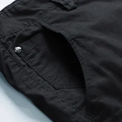 Men's Cargo Shorts Shorts Summer Shorts Work Shorts Golf Shorts Multi Pocket Button-Down Flap Pocket Plain Comfort Wearable Knee Length Outdoor Sport Daily Fashion Casual Black Yellow