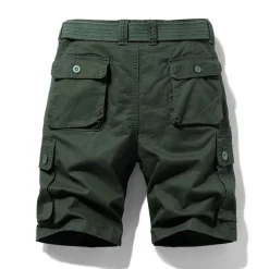 Men's Cargo Shorts Shorts Multi Pocket Straight Leg Print Solid Colored Comfort Wearable Knee Length Outdoor Daily Sports Stylish Black Blue