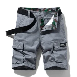 Men's Cargo Shorts Shorts Multi Pocket Straight Leg Print Solid Colored Comfort Wearable Knee Length Outdoor Daily Sports Stylish Black Blue