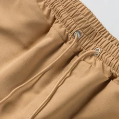 Men's Cargo Shorts Shorts Summer Shorts Drawstring Elastic Waist Multi Pocket Plain Comfort Wearable Knee Length Outdoor Sport Daily Fashion Casual Black Yellow