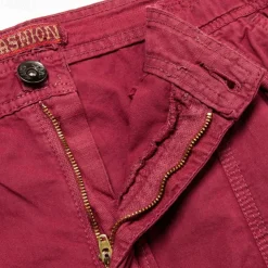 Men's Cargo Shorts Shorts Capri Pants Hiking Shorts Leg Drawstring 6 Pocket Plain Comfort Outdoor Daily Going out Fashion Streetwear Wine Army Green