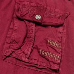 Men's Cargo Shorts Shorts Capri Pants Hiking Shorts Leg Drawstring 6 Pocket Plain Comfort Outdoor Daily Going out Fashion Streetwear Wine Army Green