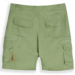 Men's Cargo Shorts Shorts Casual Shorts Multi Pocket Straight Leg Fake Zipper Pocket Plain Comfort Knee Length Casual Daily Holiday Fashion Streetwear Black Green Micro-elastic