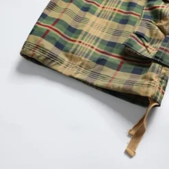 Men's Cargo Shorts Shorts Work Shorts Hiking Shorts Buttons Multi Pocket Plaid Wearable Knee Length Outdoor Daily Camping & Hiking Fashion Classic Green Khaki