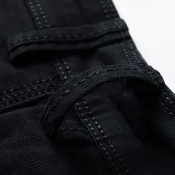 Men's Cargo Shorts Shorts Summer Shorts Work Shorts Golf Shorts Multi Pocket Button-Down Flap Pocket Plain Comfort Wearable Knee Length Outdoor Sport Daily Fashion Casual Black Yellow