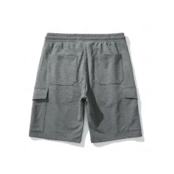 Men's Cargo Shorts Sweat Shorts Workout Shorts Casual Shorts Drawstring Elastic Waist Multi Pocket Plain Comfort Breathable Knee Length Casual Daily Holiday Sports Fashion Black Yellow Micro-elastic