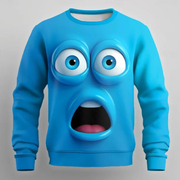 Men's Cartoon 3D Sweatshirt Sweatshirt Long Sleeve Sweatshirt Crew Neck Casual Punk & Gothic 3D Print Party Streetwear All Seasons