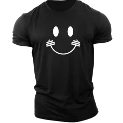 Men's Cartoon Graphic Prints T Shirt Graphic Tee 100% Cotton Short Sleeve Graphic Shirt Heather Gray Black White Comfortable Tee Outdoor Street Fashion Designer Clothing