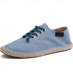 Men's Casual Espadrille Sneakers, Lightweight Lace-Up Shoes with Jute Sole, Stylish Summer Footwear for Everyday Wear and Outdoor Activities