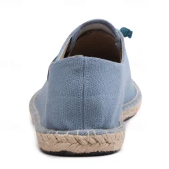 Men's Casual Espadrille Sneakers, Lightweight Lace-Up Shoes with Jute Sole, Stylish Summer Footwear for Everyday Wear and Outdoor Activities
